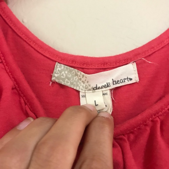 Coral and navy dress - Picture 2 of 2